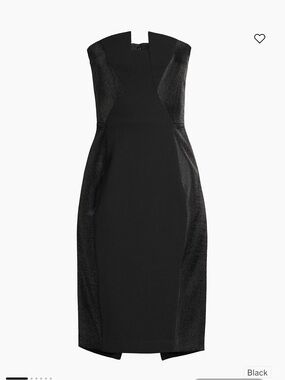 Black Halo Strapless Black Sheath Dress